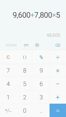 Samsung Calculator android App screenshot 1